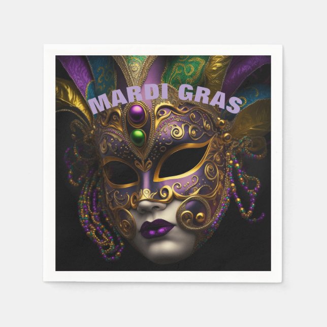 Mardi Gras Serviette (Vorderseite)