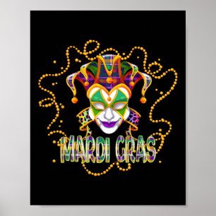 Mardi Gras-Shirt Frauen Männer Mardi Gras Kinder M Poster