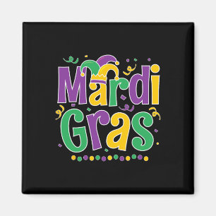 Mardi Gras Shirt Fun 2025 Mardi Gras Party Kinder Magnet