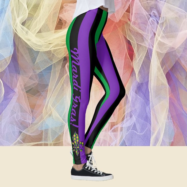 Mardi Gras Skinny Stripes Leggings (Von Creator hochgeladen)