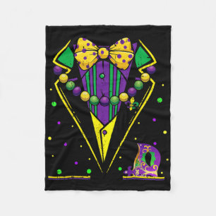 Mardi Gras Smoking-Weste Partyanzug Karnevalsumzug Fleecedecke