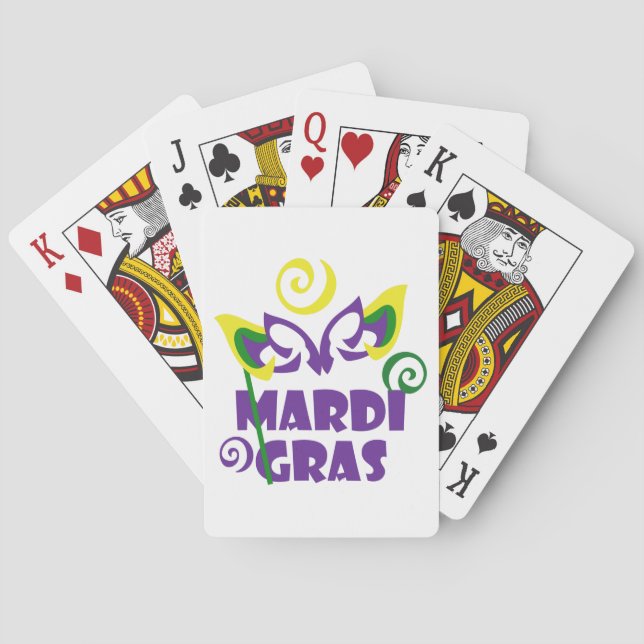 Mardi Gras Spielkarten (Rückseite)