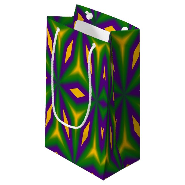 Mardi Gras Star Kleine Geschenktüte (Vorderseite Schrägansicht)