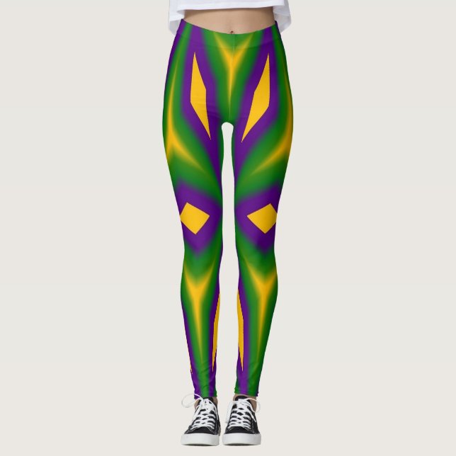 Mardi Gras Star Leggings (Vorderseite)