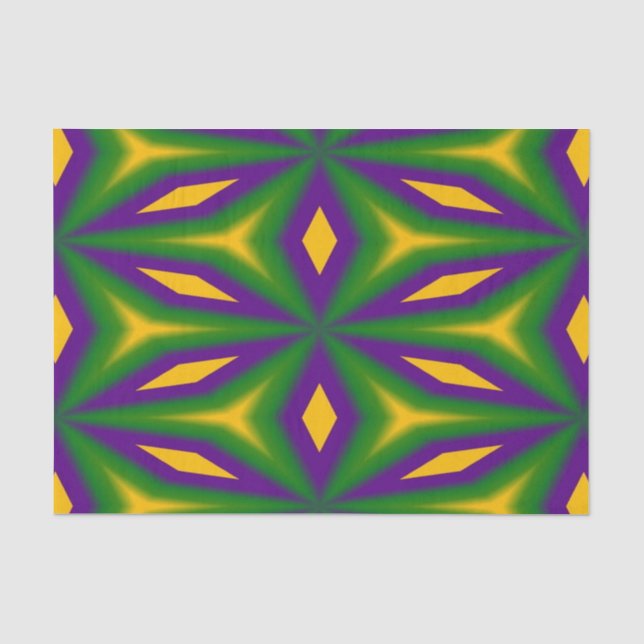 Mardi Gras Star Seidenpapier (Vorderseite)