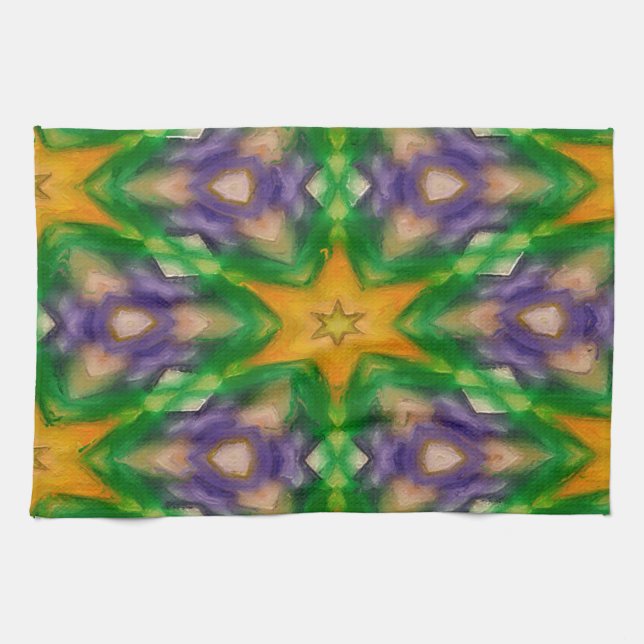 Mardi Gras Stars Küchentuch (Horizontal)