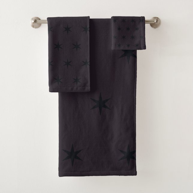 Mardi Gras – Stars – Starlet – Sternchen – Sterne Badhandtuch Set (Insitu)