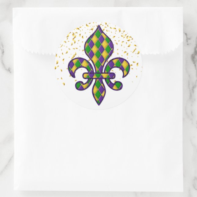 Mardi Gras Sticker (Tasche)