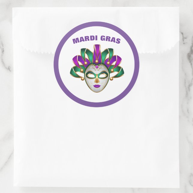Mardi Gras Sticker (Tasche)