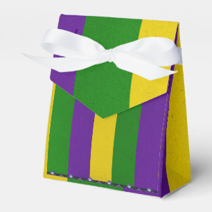 Mardi Gras Streifen Muster Geschenkschachtel