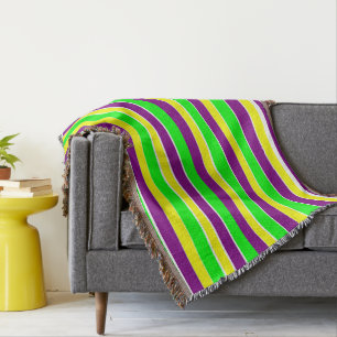 Mardi Gras Stripes Decke