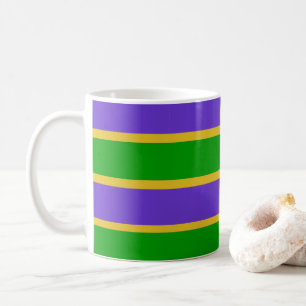 Mardi Gras Stripes Kaffeetasse