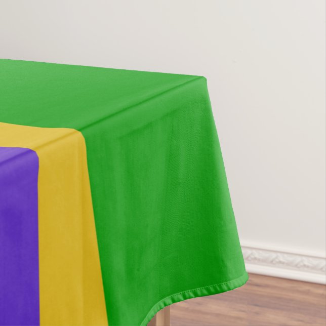 Mardi Gras Stripes Tischdecke (Beispiel)