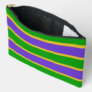 Mardi Gras Stripes Zubehörtasche