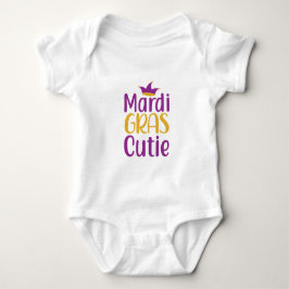 Mardi Gras Süsse Baby Bodysuit Strampler