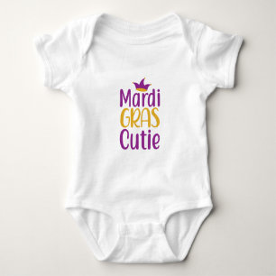Mardi Gras Süße Baby Bodysuit Strampler