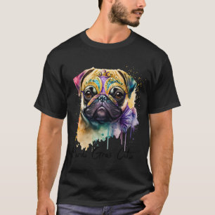 Mardi Gras Süßer Pug Take 2 T-Shirt