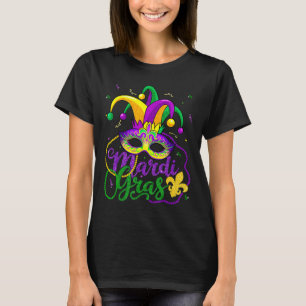 Mardi Gras T-Shirt für Frauen Kinder Männer Beads