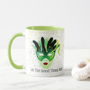Mardi Gras Tasse Lasse die Rolle der guten Zeiten