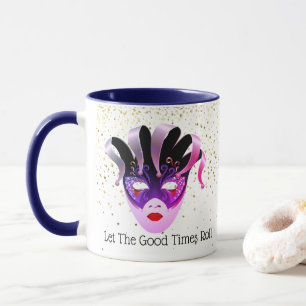 Mardi Gras Tasse Lasse die Rolle der guten Zeiten