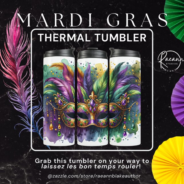 Mardi Gras Thermal Tumbler Thermosbecher (Von Creator hochgeladen)