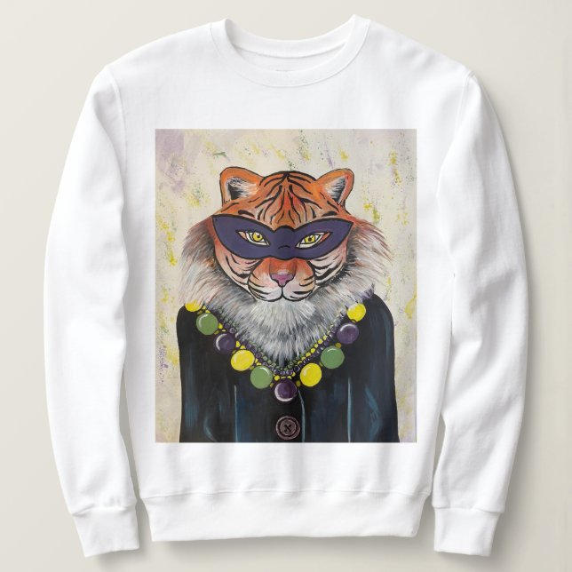 Mardi Gras Tiger Sweatshirt (Design vorne)