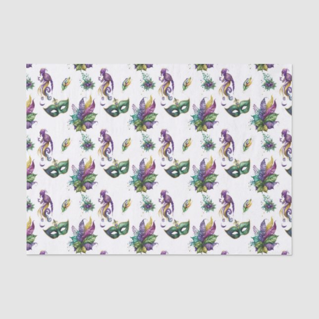 Mardi Gras Tissue Paper Seidenpapier (Vorderseite)