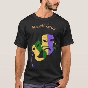 Mardi Gras Tragedy Comedy Mask T-Shirt