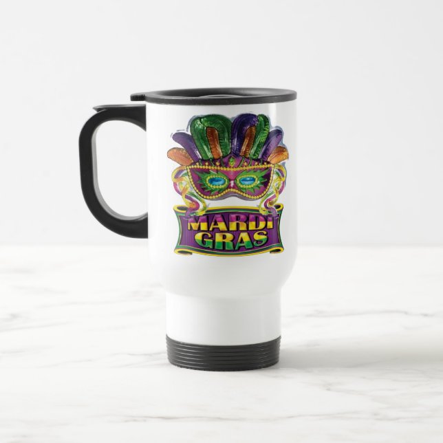 Mardi Gras Travel Mug Café tasse (Gauche)