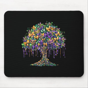 Mardi Gras Tree Beads New Orleans 2025 Carniva Mousepad