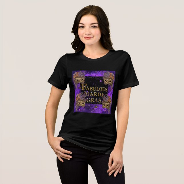 Mardi Gras Tri-Blend Shirt (Vorderseite voll)