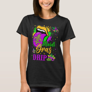 Mardi Gras Tropfen New Orleans Louisiana Parco Tas T-Shirt