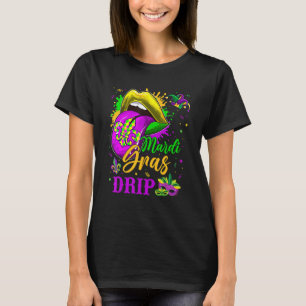 Mardi Gras Tropfen New Orleans Louisiana Parco Tas T-Shirt