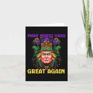 Mardi Gras Trump 2025 Funny Mag Mardi Gras Great Karte