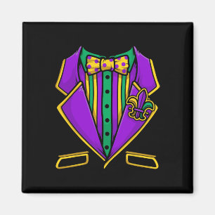 Mardi Gras Tuxedo Anzug für Kletterhexen: Magnet