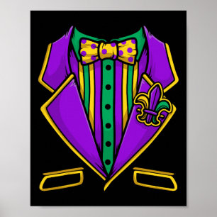 Mardi Gras Tuxedo Anzug für Kletterhexen: Poster