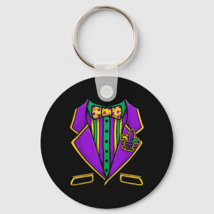 Mardi Gras Tuxedo Anzug für Kletterhexen: Schlüsselanhänger
