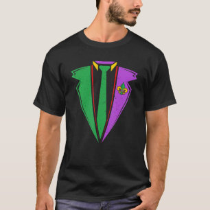 Mardi Gras Tuxedo Anzug Gentlemen Carnival Men Boy T-Shirt