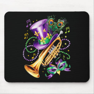 Mardi Gras und Trumpet Perfekt Mix Kostümfestiva Mousepad