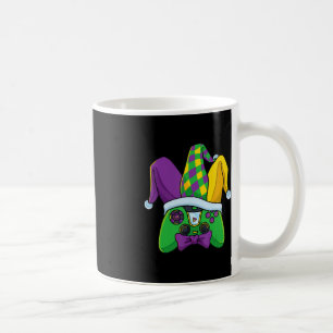 Mardi Gras Videospiel-Controller Narrenhut Kostüm Kaffeetasse