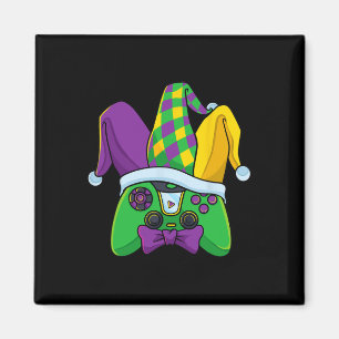 Mardi Gras Videospiel-Controller-Narrenhut-Kostüm Magnet