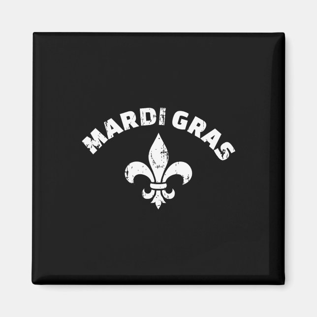 Mardi Gras Vintag Lilie Magnet (Vorne)