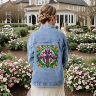 Mardi Gras Vitrail Fleur de lis
