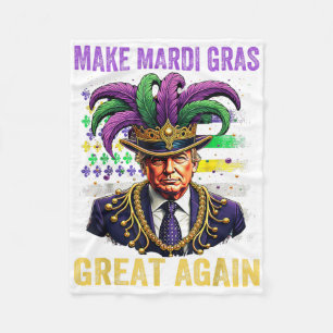 Mardi Gras wieder groß machen Funny Mardi Gras Tru Fleecedecke
