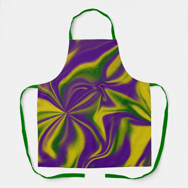 Mardi Gras Wirbel Schürze (Vorderseite)