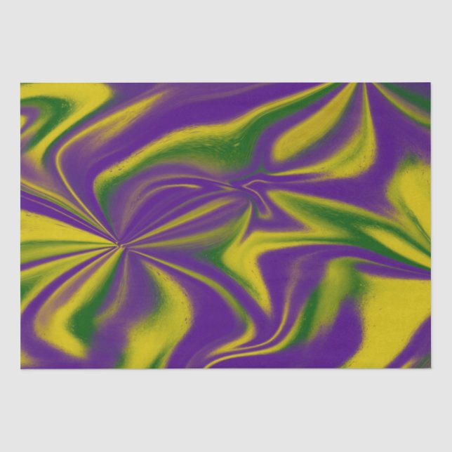 Mardi Gras Wirbel Seidenpapier (Vorderseite)