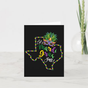 Mardi Gras Yall Texas Galveston Souvenir Gif Karte