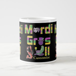 Mardi Gras Y'all Thunder_Cove Jumbo-Tasse