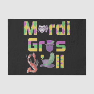 Mardi Gras Y'all Thunder_Cove Seidenpapier