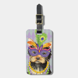 Mardi Gras Yorkie Gepäckanhänger